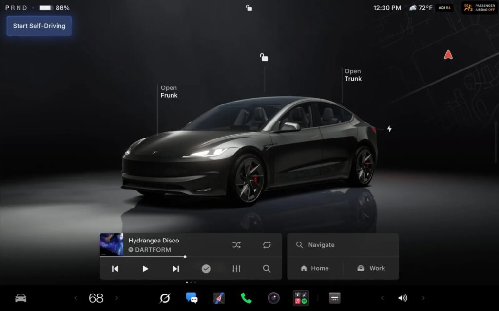 Annunciato il Tesla Spring Update 2026: tutte le novità in arrivo col nuovo aggiornamento 12