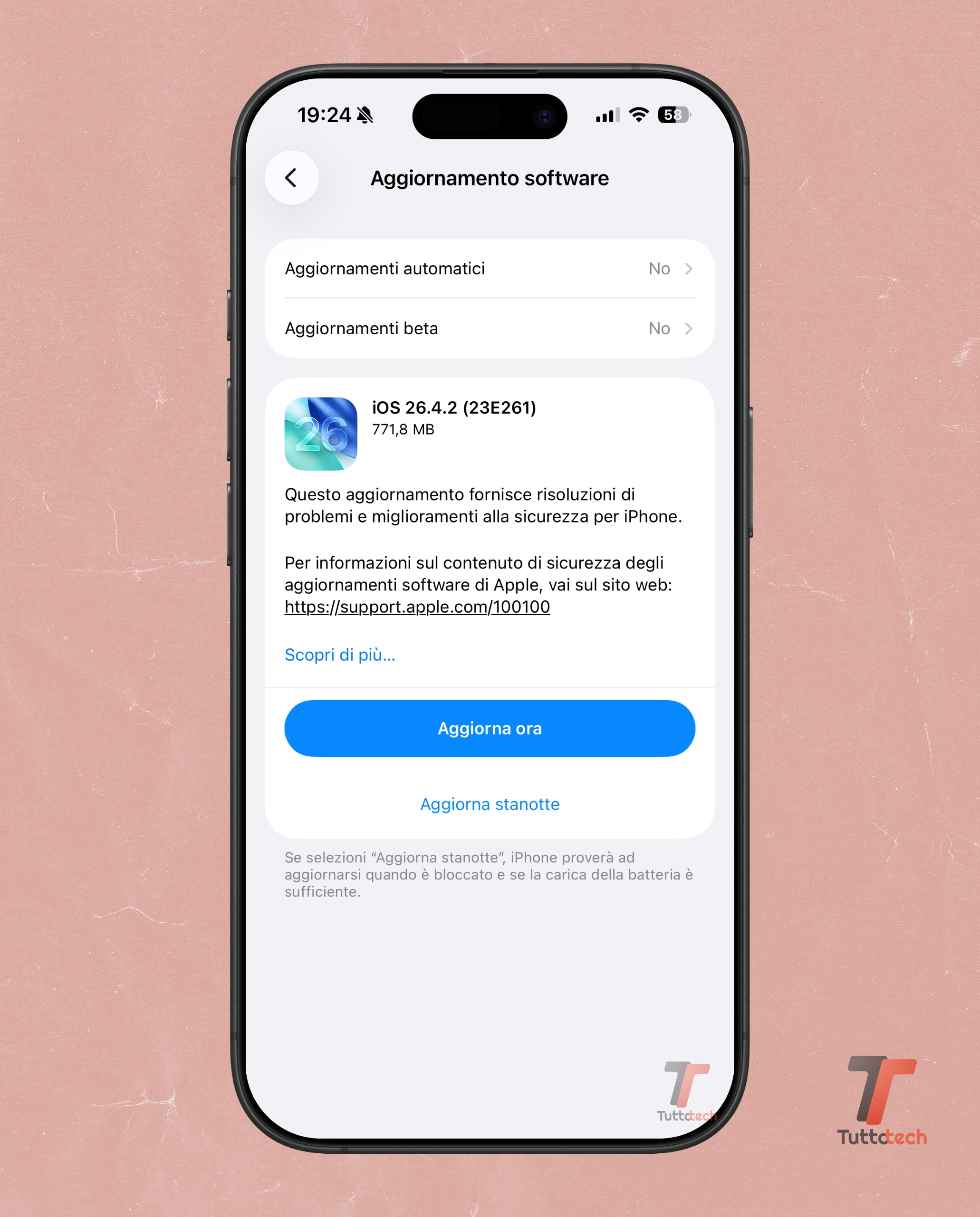Apple iOS 26.4.2 on iPhone 17