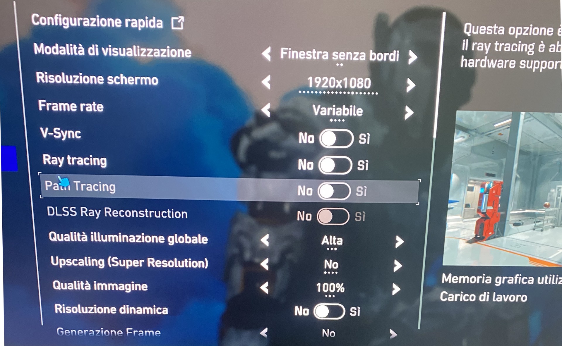 Abbiamo provato PRAGMATA su PC con GeForce RTX 5080 e Path-Tracing | Benchmark 7