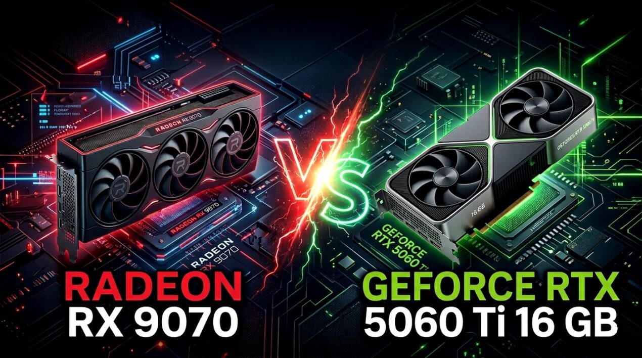 AMD Radeon RX 9070 vs NVIDIA GeForce RTX 5060 Ti 16 GB: gaming consumi e prezzi