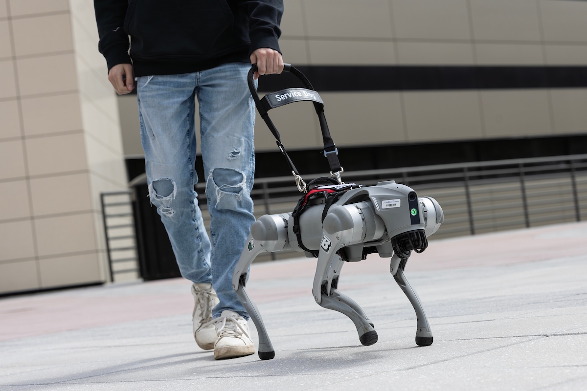 cane guida robot ia