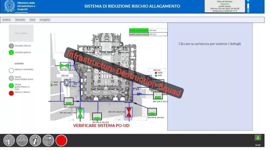 Venezia sotto attacco hacker: nel mirino il sistema anti-allagamento di San Marco 2