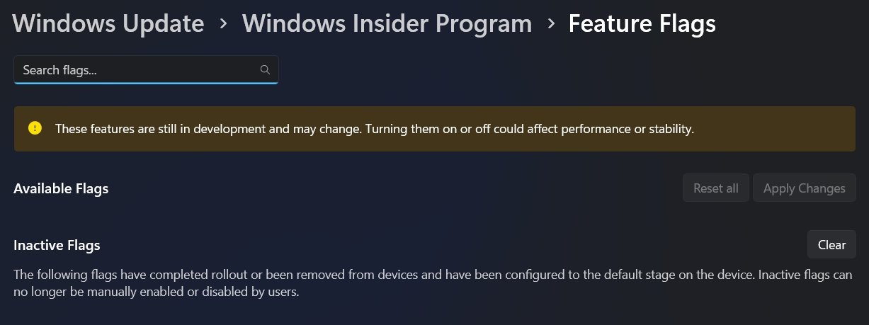 Windows 11 si prepara a introdurre i Feature Flags nelle Impostazioni del programma Insider 5