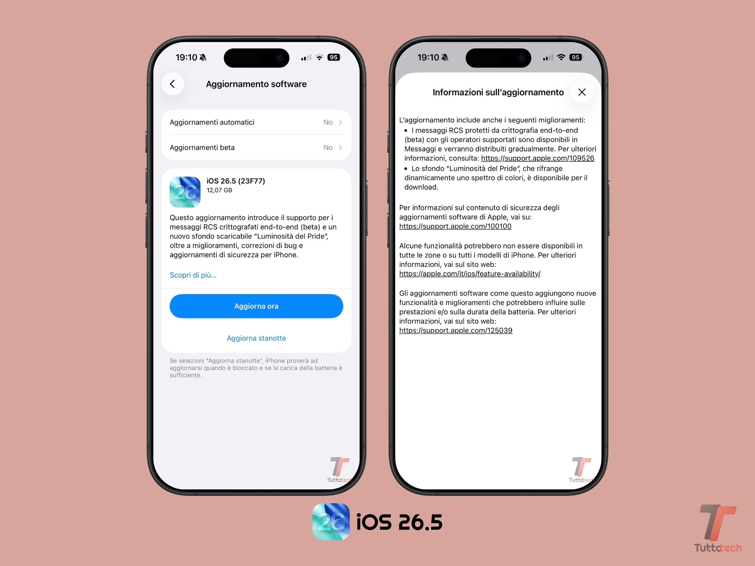 Apple iOS 26.5 su iPhone 17 changelog