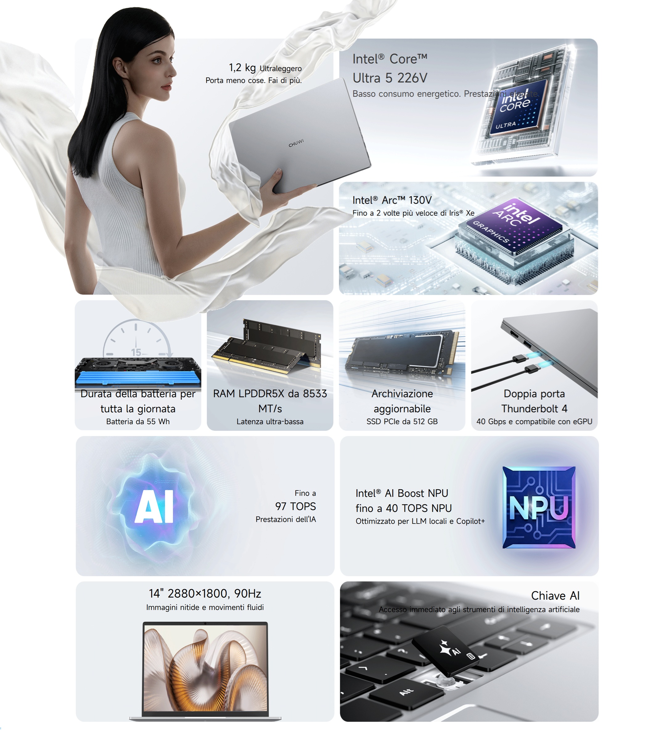 CHUWI CoreBook Air uff specs highlights