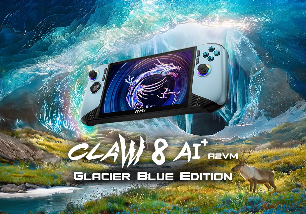 MSI Claw 8 AI+ Glacier Blue Edition arriva in Italia con la nuova colorazione (e non solo)
