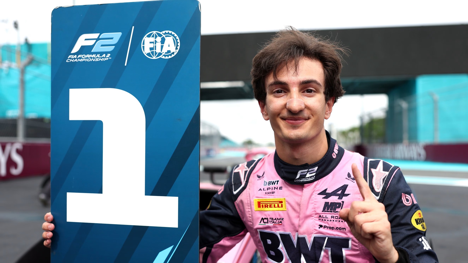 Formula 2 - Gabriele Minì vincitore della Feature Race al GP di Miami 2026