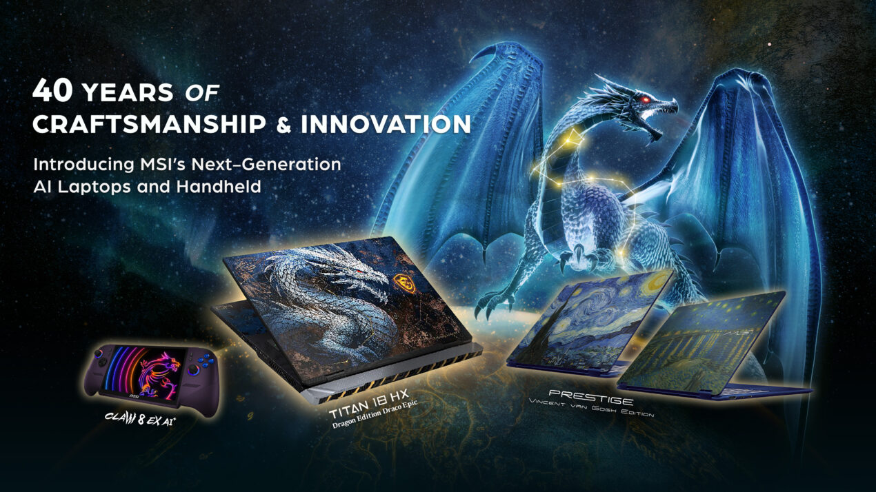 MSI svela Claw 8 EX AI+, Titan 18 HX Dragon Edition e tanti notebook al Computex 2026
