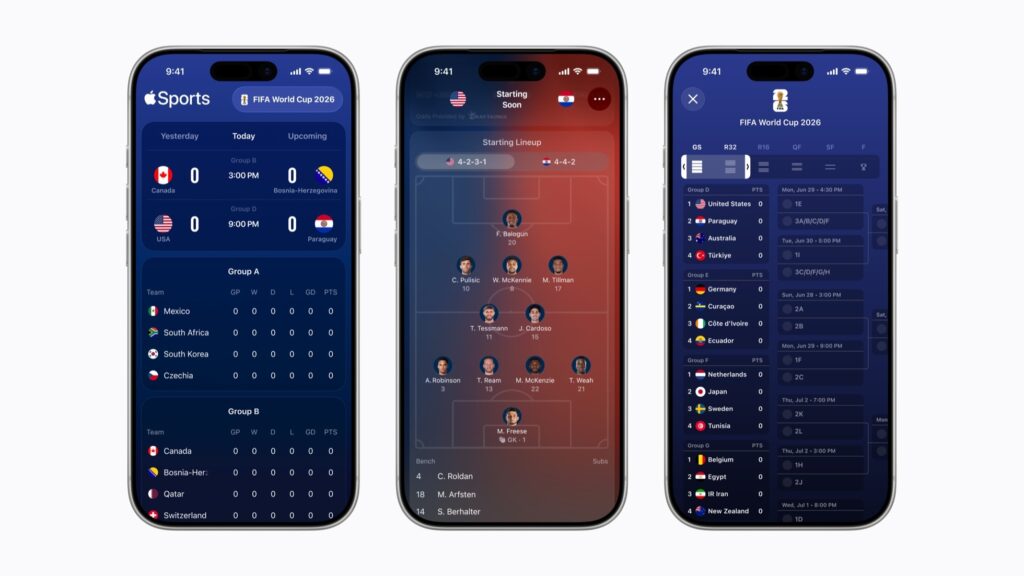 apple sports mondiali