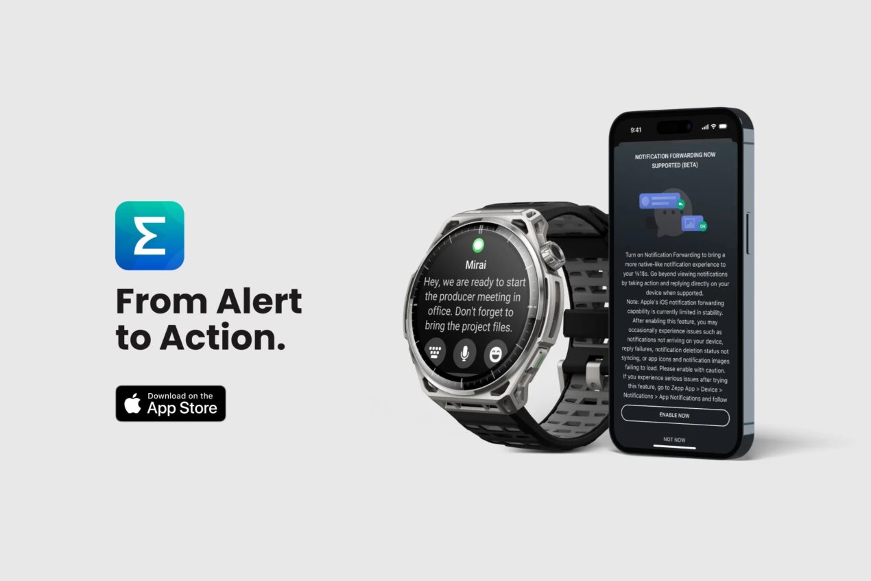 Sugli smartwatch Amazfit arriva l'inoltro delle notifiche di iOS 26.5 (per ora in beta)