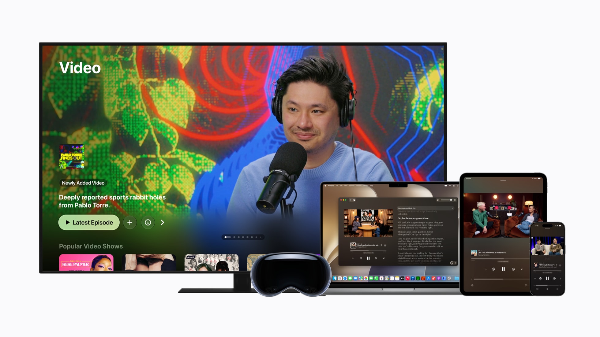 Apple Podcasts - novità su tvOS 27