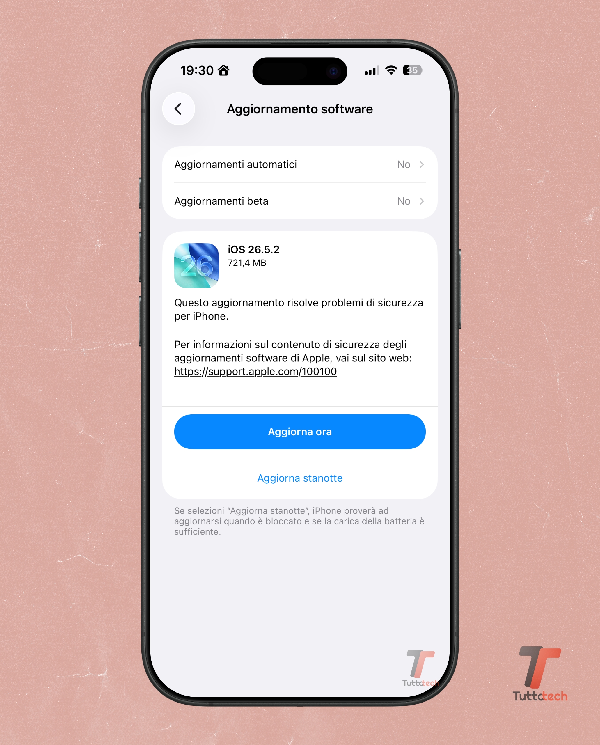 Apple iOS 26.5.2 on iPhone 17