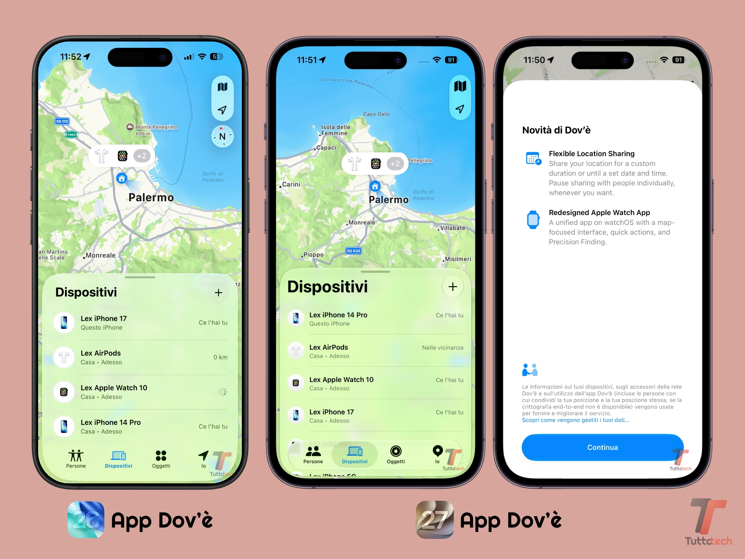 Apple iOS 27 - Beta 1 - App Dov'è