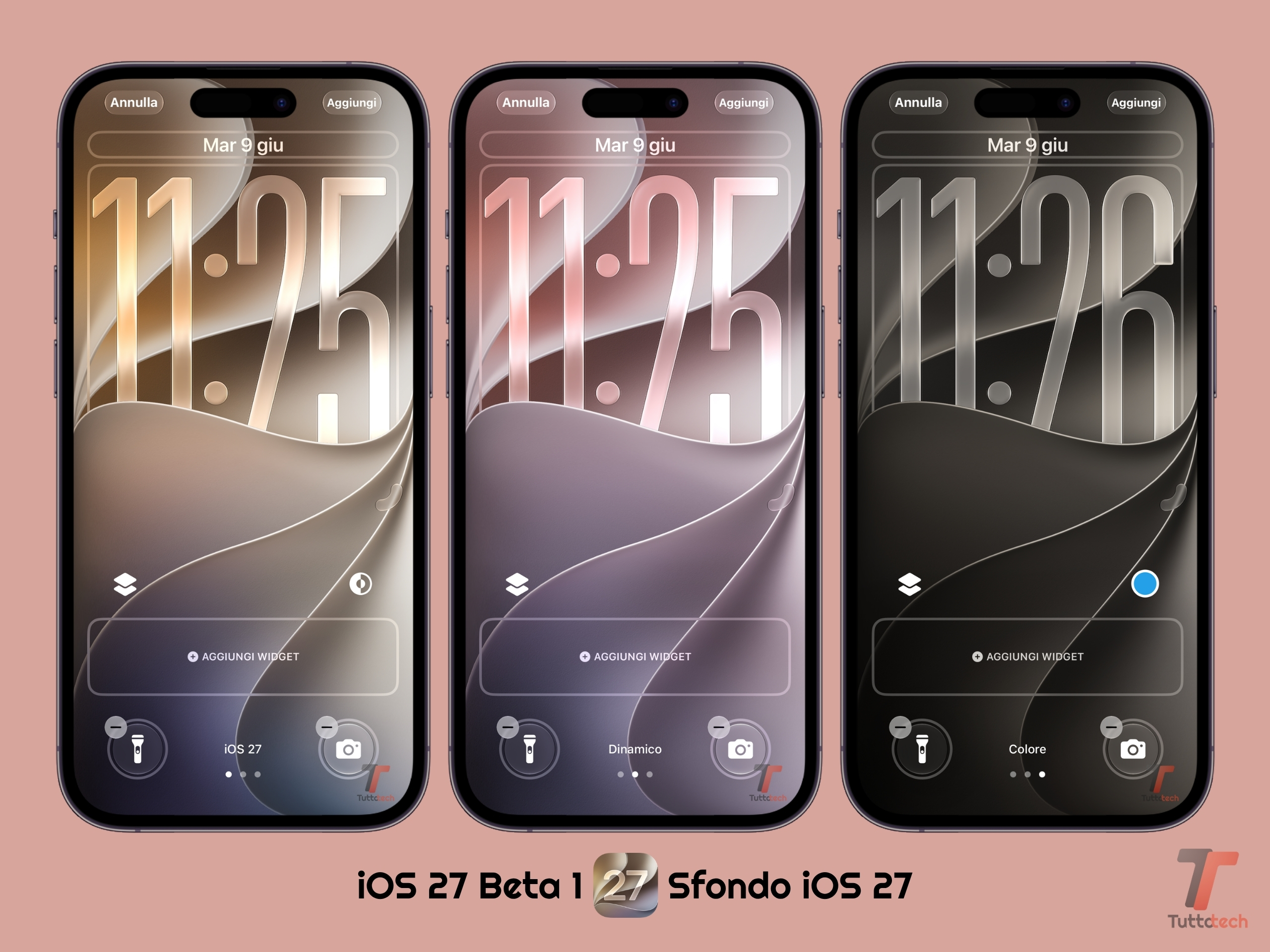 Apple iOS 27 - Beta 1 - Sfondo dedicato