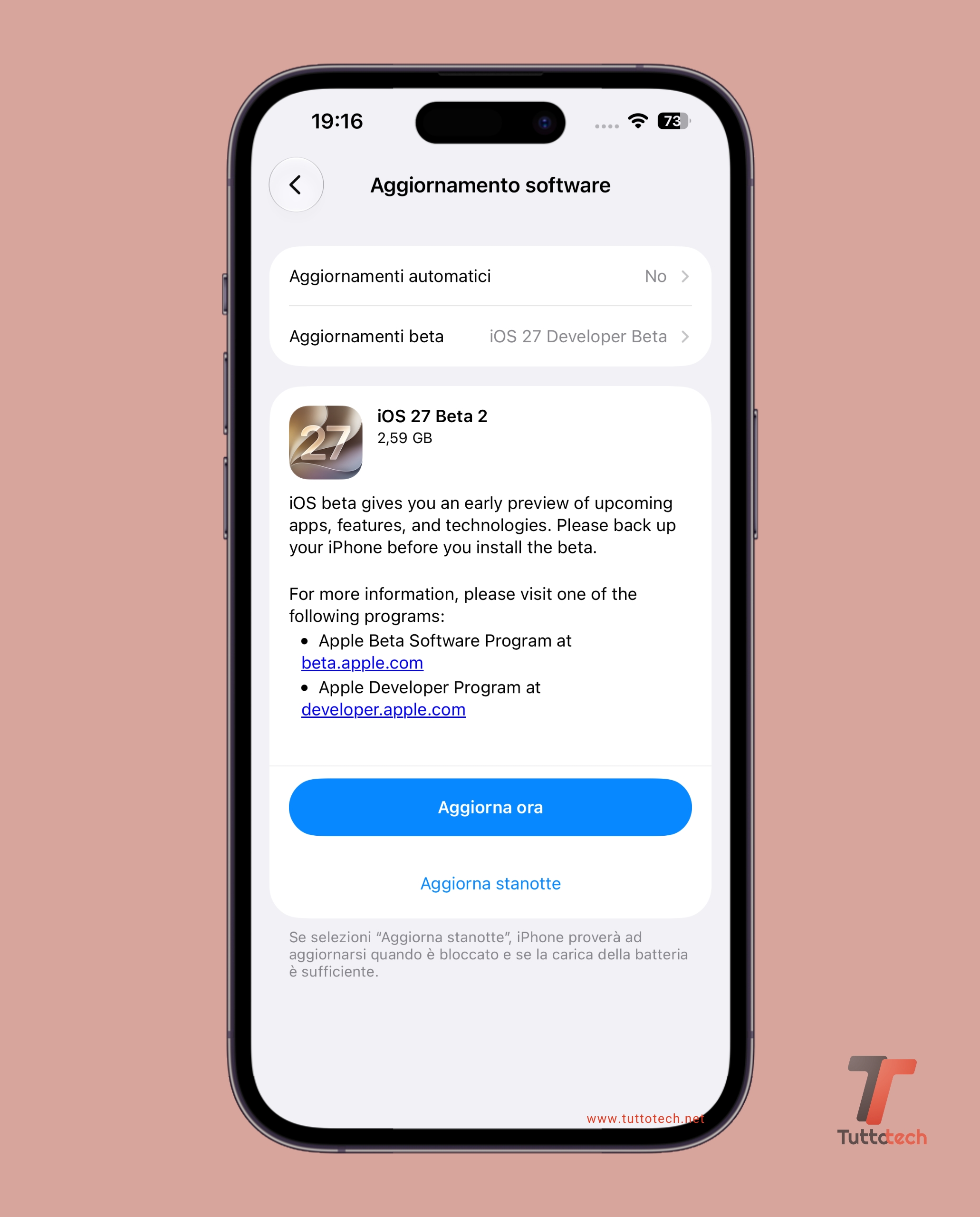 Apple iOS 27 Beta 2 on iPhone 14 Pro