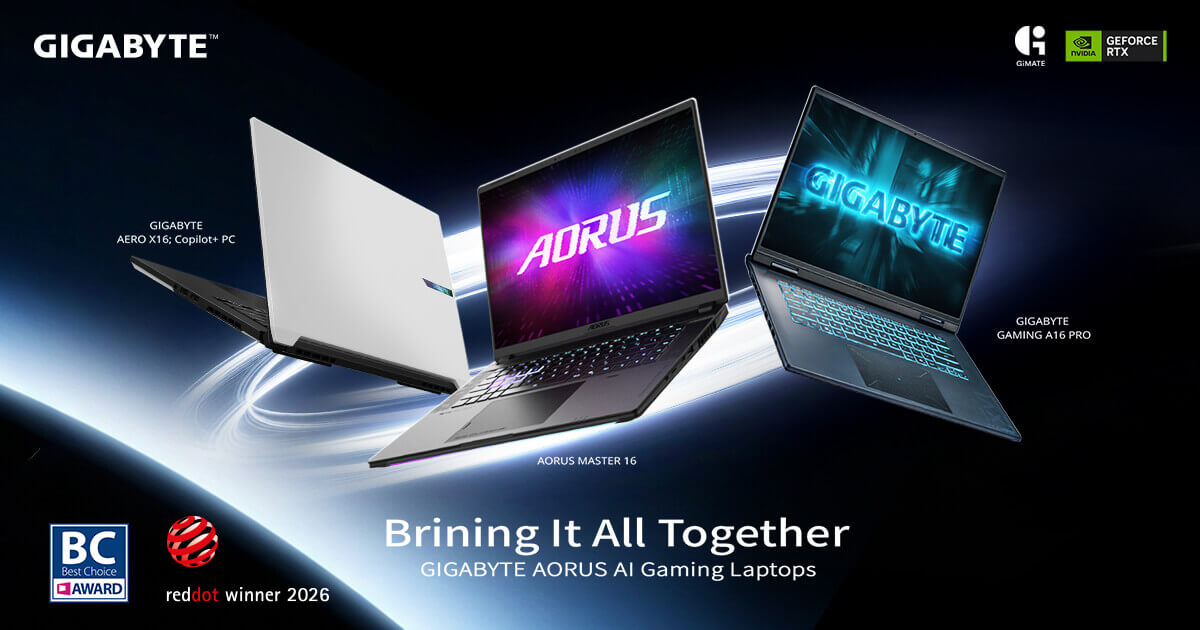 GIGABYTE Unveils Award-Winning AI Gaming Laptops and Revolutionary GiMATE Updates at COMPUTEX 2026