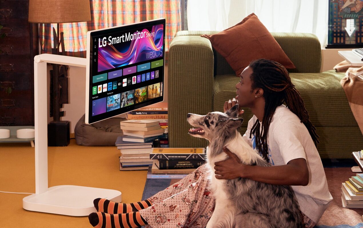 LG Swing è il nuovo smart monitor 4K touchscreen con webOS e base su ruote