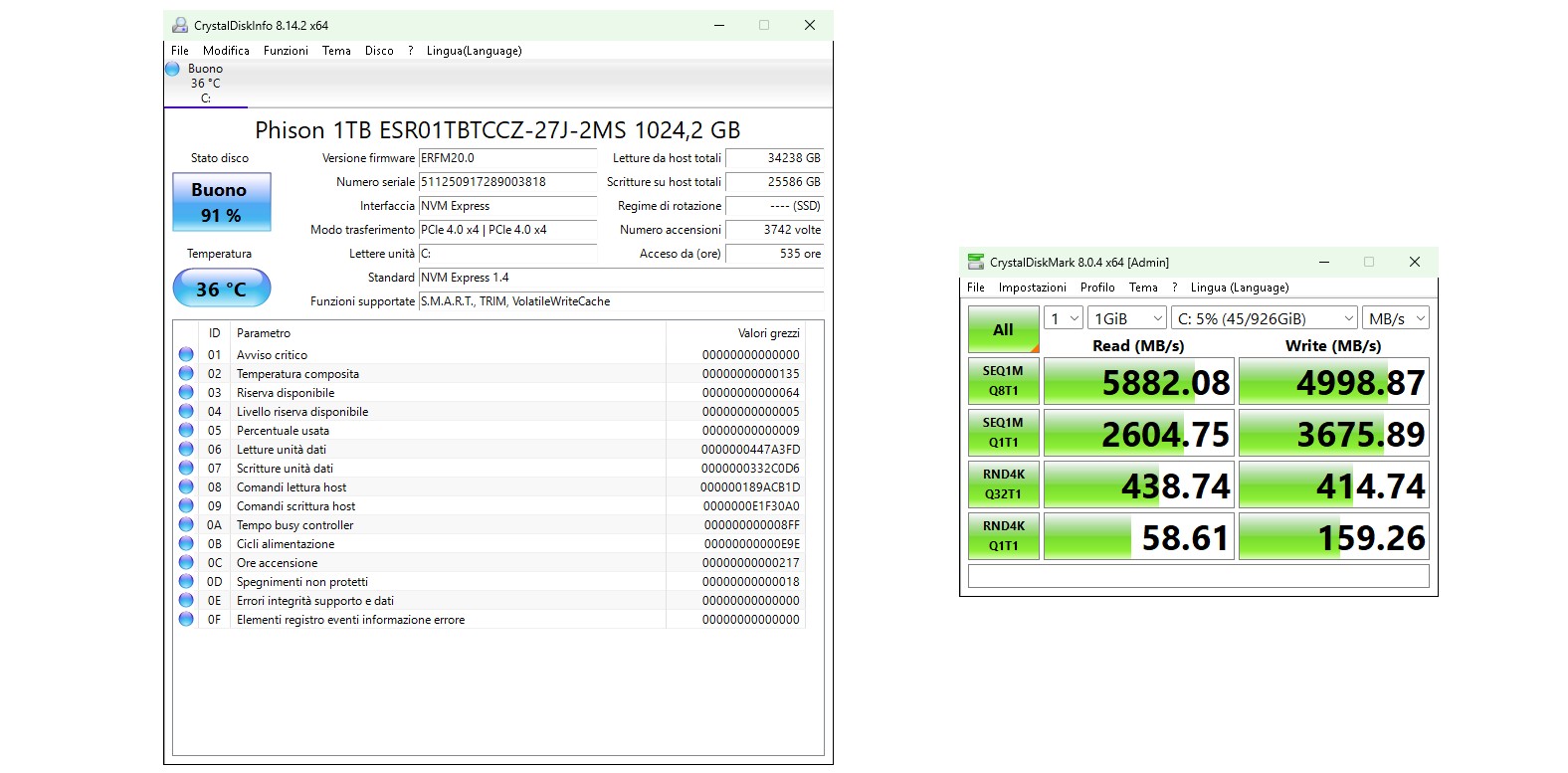 MSI Cubi NUC AI+ 3MG-tt prestazioni SSD