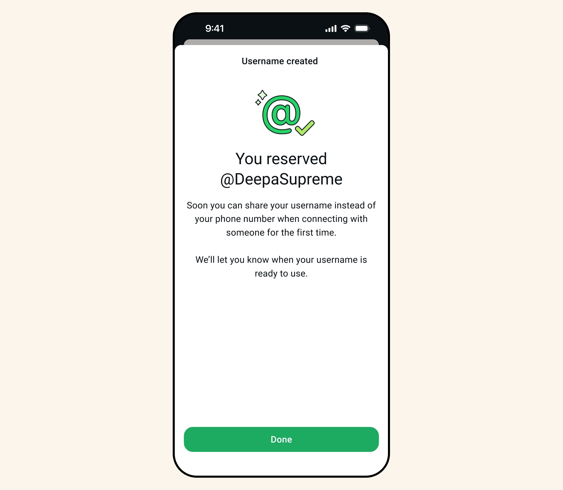 I nomi utente sono ufficiali (e già prenotabili) su WhatsApp per migliorare la privacy 3
