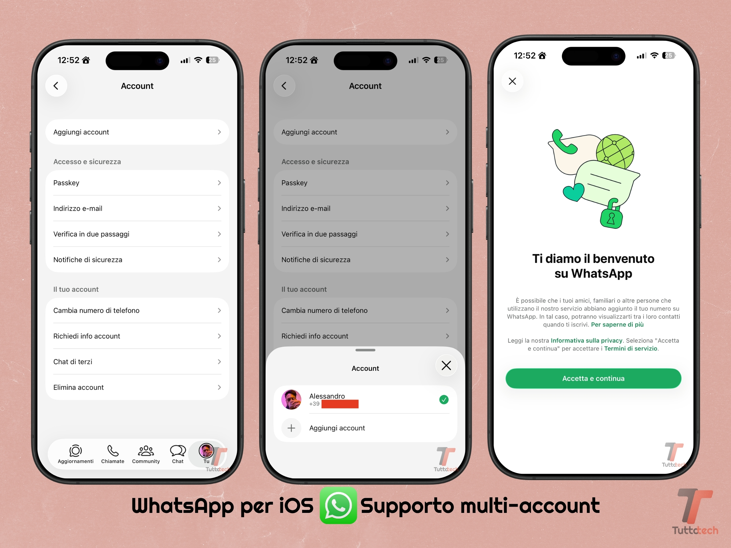 WhatsApp per iOS: il supporto multi-account è in rollout per tutti 4
