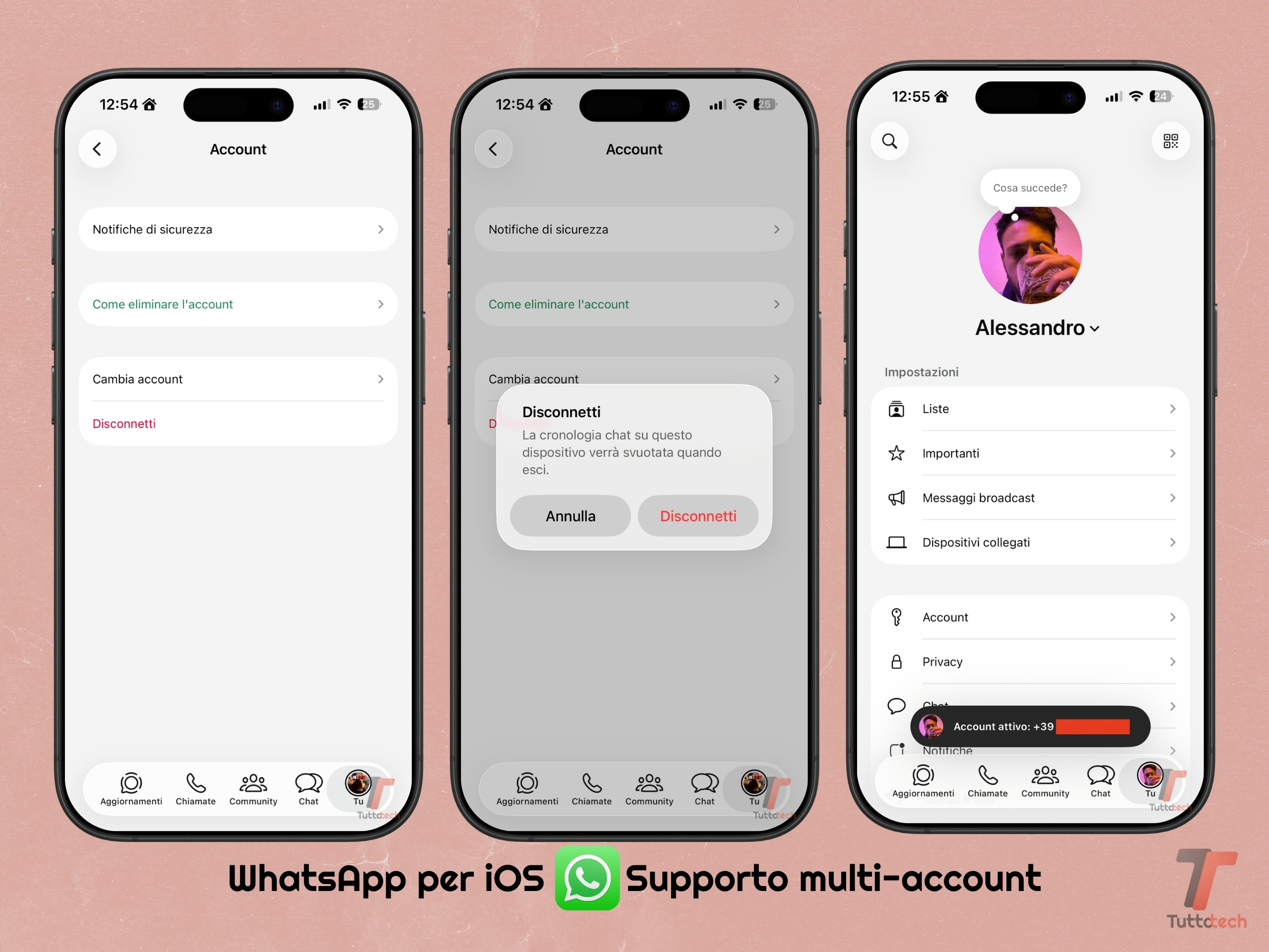 WhatsApp per iOS: il supporto multi-account è in rollout per tutti 6