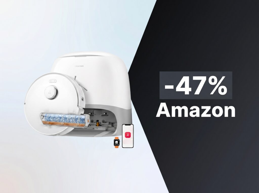 Roborock Qrevo Curv 2 Flow al prezzo più basso di sempre: -47% su Amazon, risparmi oltre 400€ 1