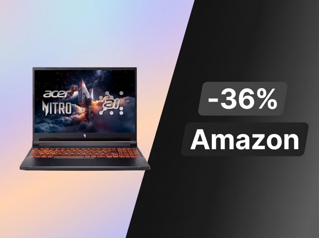 Acer Nitro V 16 AI con RTX 5070 crolla a 1.035€: il prezzo più basso mai visto per un laptop gaming di fascia alta 1