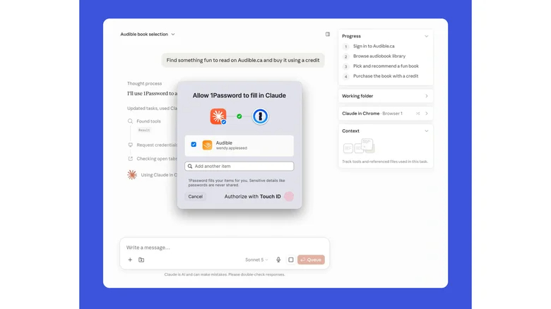 1Password apre a Claude: l’AI può usare le tue password (ma senza vederle davvero) 1