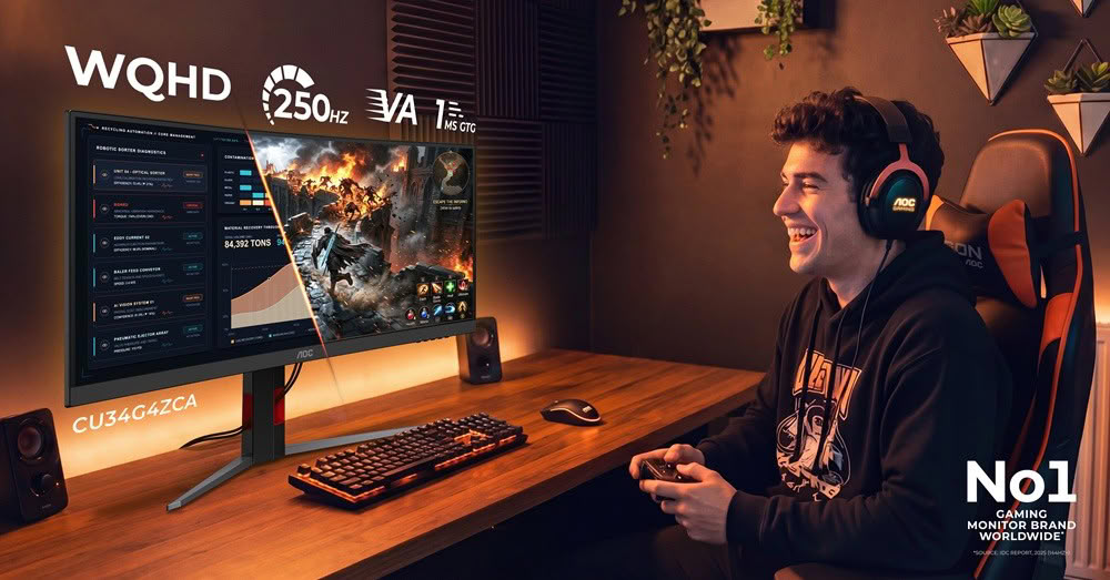 AGON by AOC amplia la gamma G4 con i nuovi monitor ultrawide CU34G4CA e CU34G4ZCA fino a 250 Hz 3