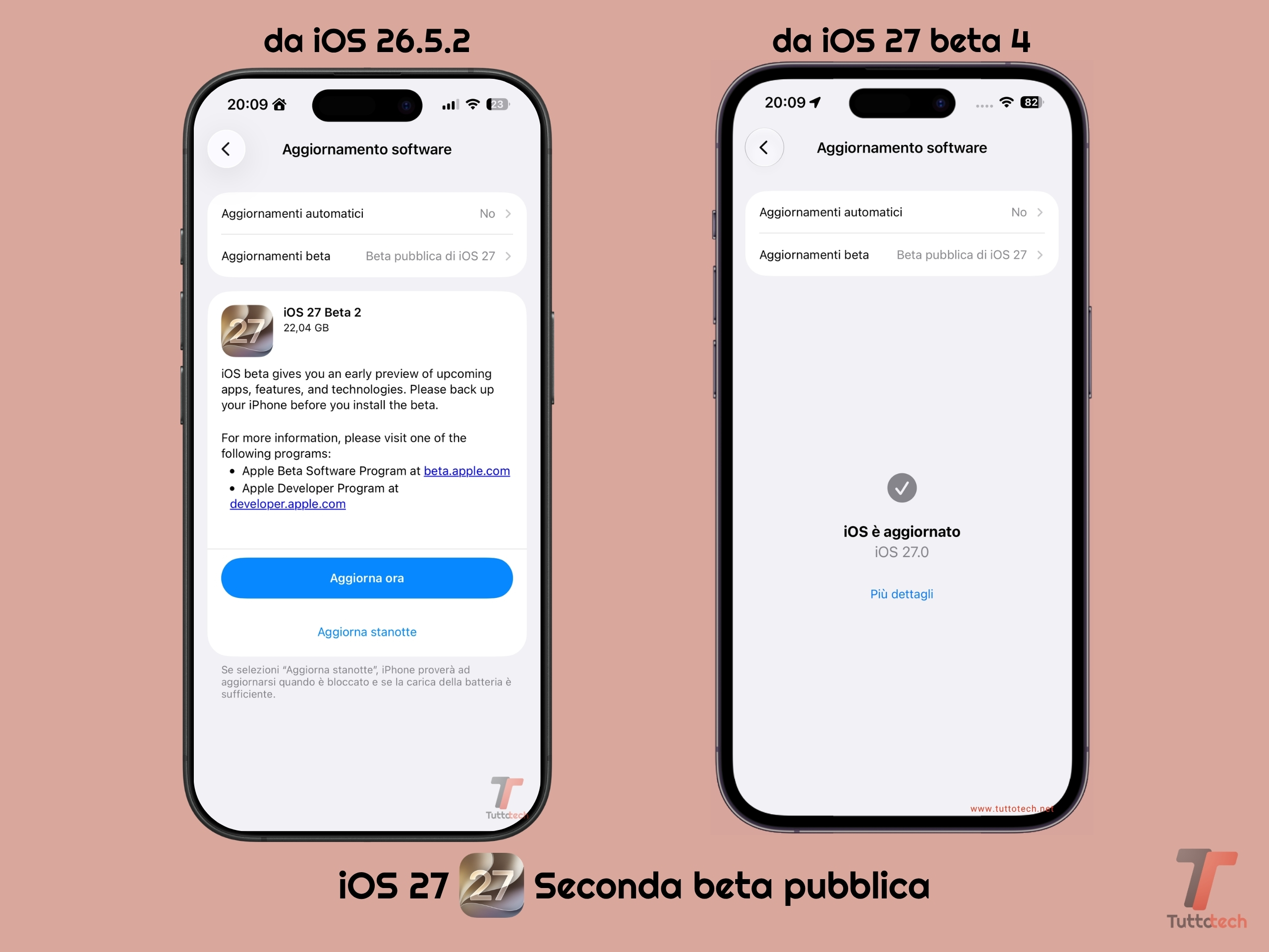 Apple iOS 27 - Seconda beta pubblica