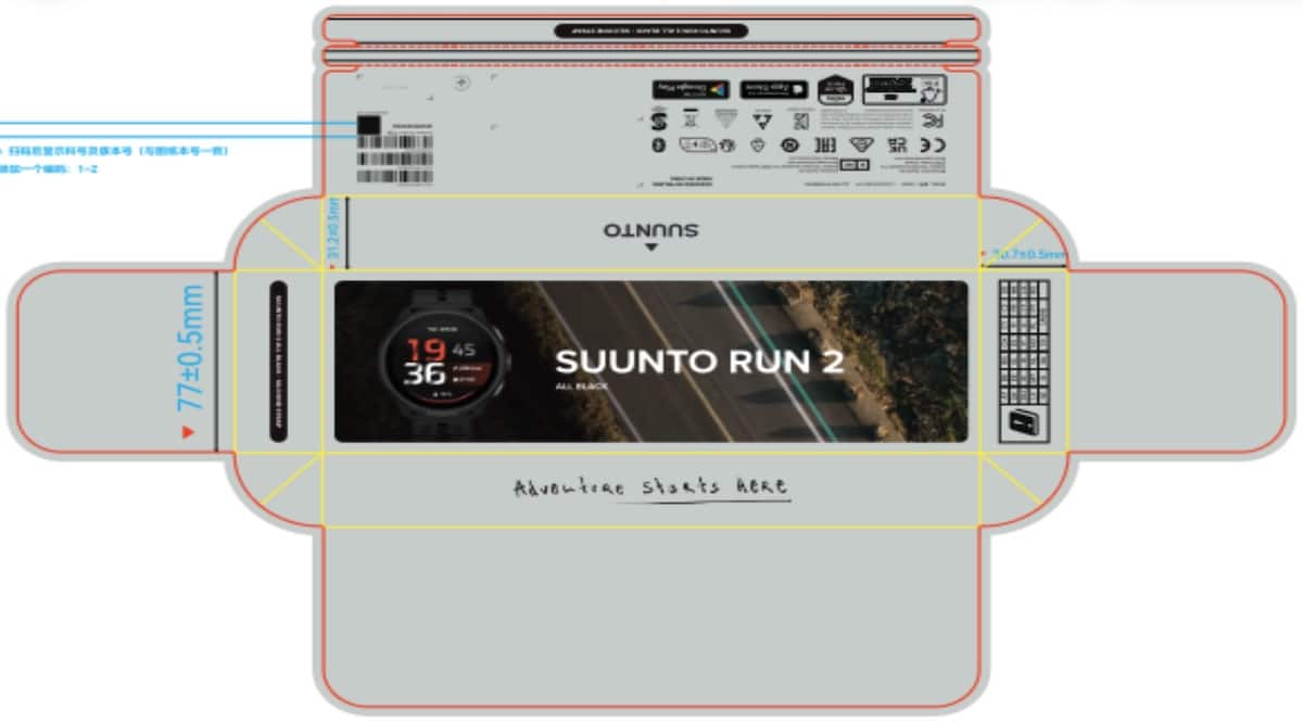 suunto run 2 confezione di vendita