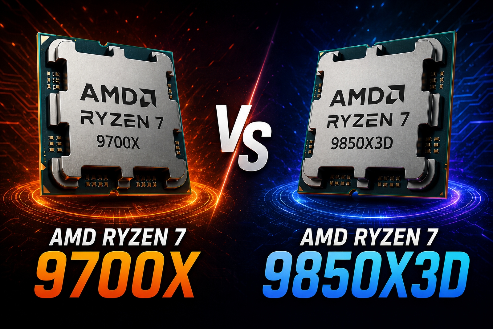 Amd ryzen 7 9700x vs ryzen 7 9850x3D