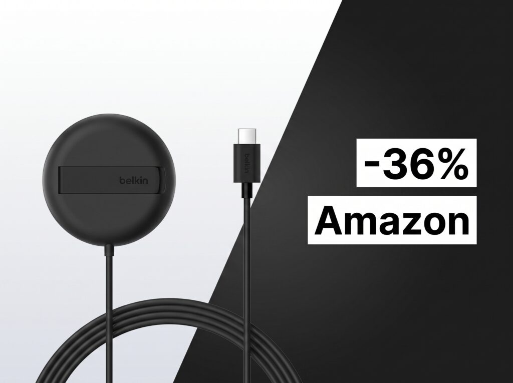 Belkin BoostCharge Pro Qi2 crolla al minimo storico: solo 13,99€ su Amazon con il 36% di sconto 1