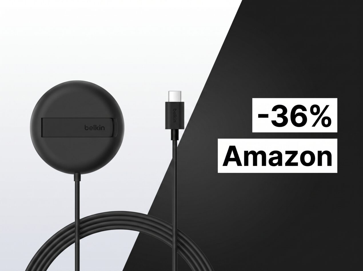 Belkin BoostCharge Pro Qi2 crolla al minimo storico: solo 13,99€ su Amazon con il 36% di sconto