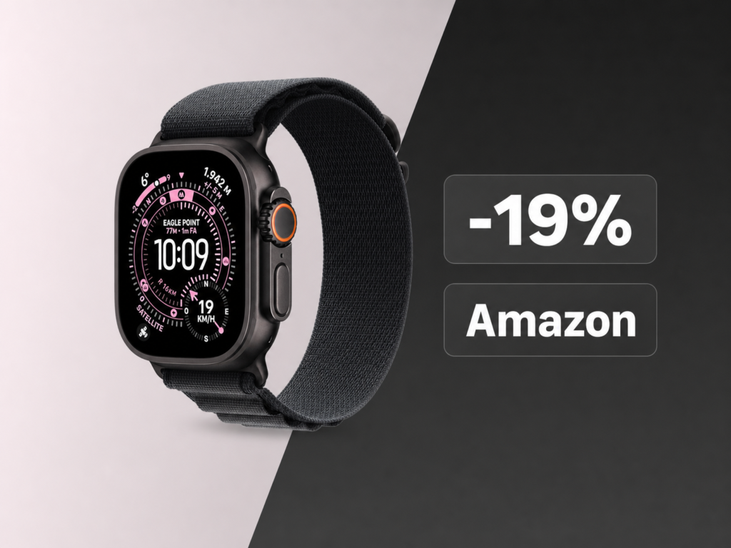 Apple Watch Ultra 3 in titanio nero crolla su Amazon: 173€ di sconto sul miglior smartwatch outdoor