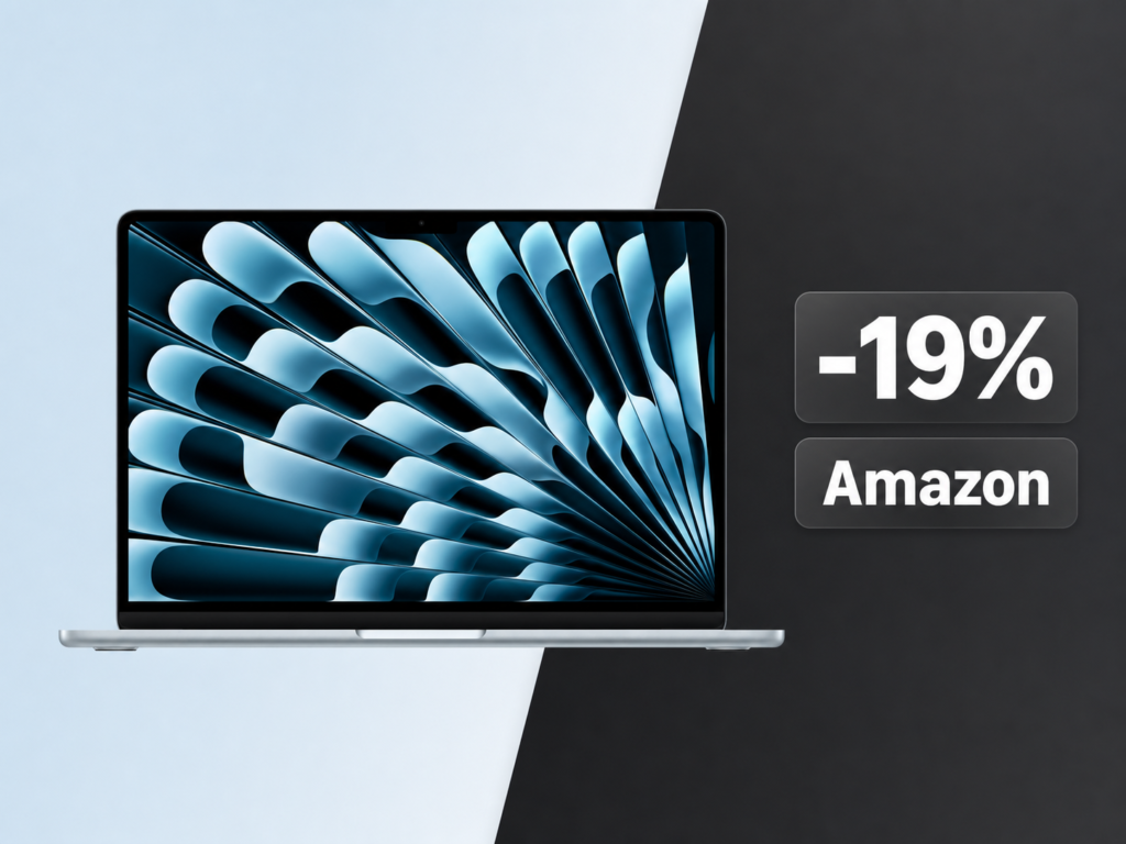 MacBook Air 13" M5 in offerta su Amazon: 271€ di sconto sul modello Celeste appena uscito 1