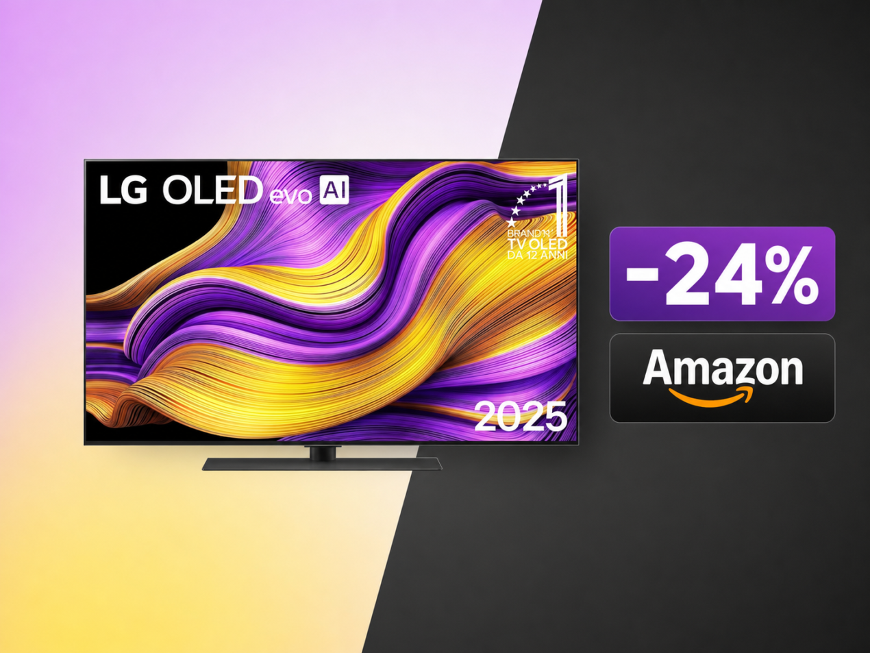 LG TV al prezzo più basso di sempre su Amazon: quasi 500€ di sconto sul TV OLED top di gamma