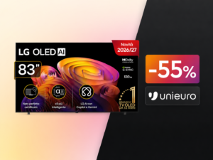 LG OLED 83'' crolla a 1.799€ su Unieuro: sconto da 2.200€ sul TV con nero perfetto e AI integrata 4