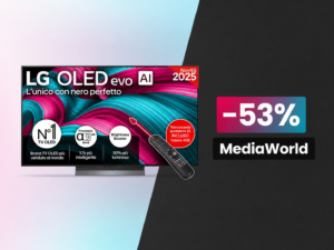 LG OLED evo C5 da 55" crolla a 849€ su MediaWorld: oltre 950€ di sconto sul miglior TV OLED del 2025 4