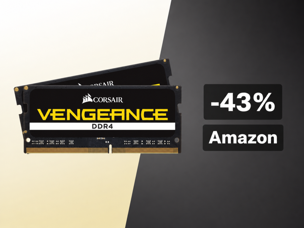 Corsair Vengeance SODIMM 32GB DDR4 al 43% su Amazon: è il momento giusto per aggiornare la RAM 1