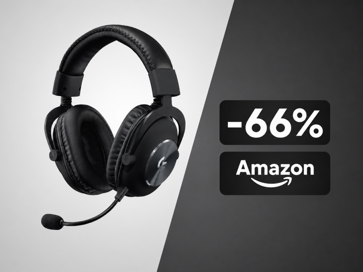 Logitech G PRO X Wireless crolla del 66% su Amazon: headset da esport a meno di 83€