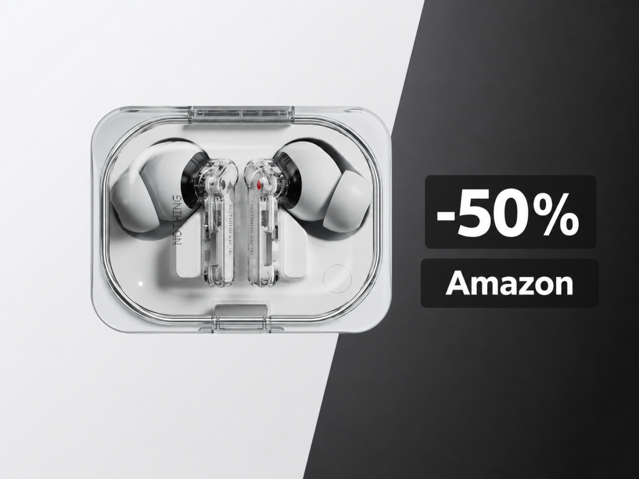 Nothing Ear (a) al minimo storico: 50% di sconto per gli auricolari con ANC e audio Hi-Res
