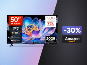 TCL 50V6D a soli 314€ su Amazon: il miglior Smart TV 4K da 50 pollici al prezzo più basso di sempre 1
