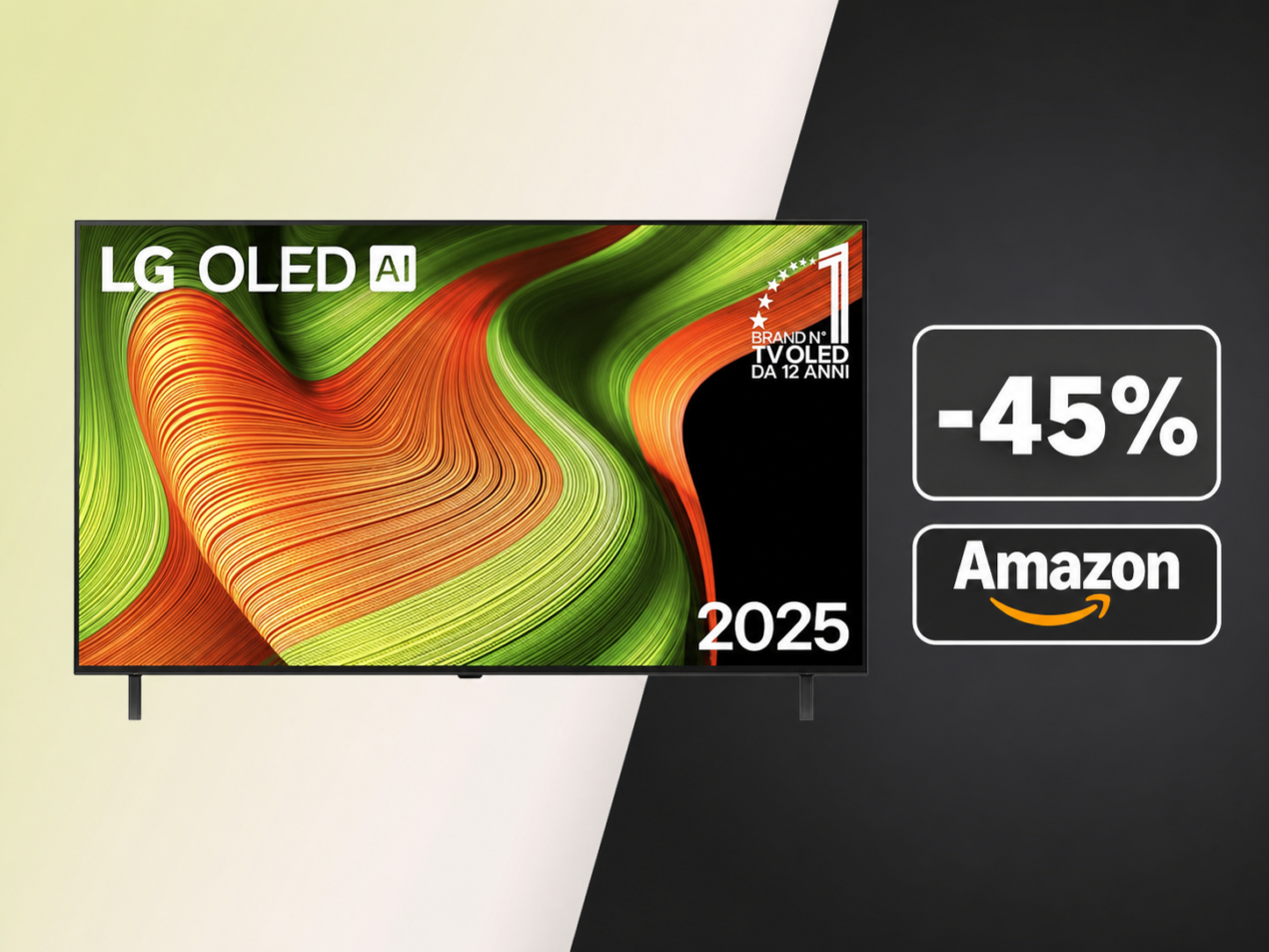 LG OLED55B56LA a 719€: il 55 pollici OLED con AI e gaming 4K@120Hz è ai minimi su Amazon