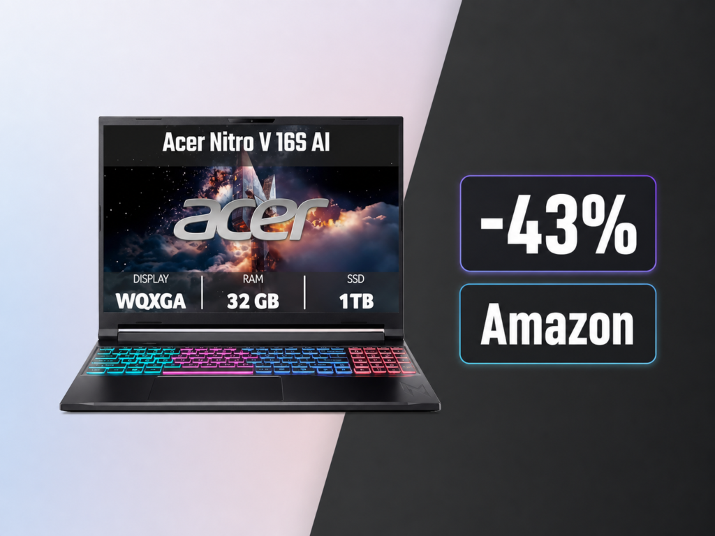 RTX 5070 a 1.349€: l'Acer Nitro V 16S AI crolla di prezzo e cambia le regole del gaming 1
