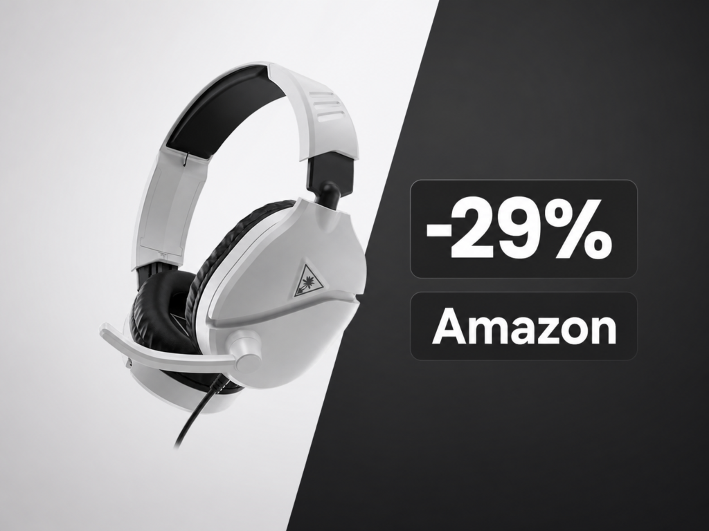 Turtle Beach Recon 70 bianco al minimo storico su Amazon: cuffie gaming multipiattaforma a meno di 25€ 1