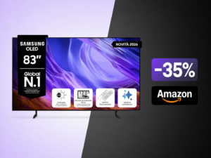 Samsung OLED 83 pollici 2026 a 2.863€ su Amazon: oltre 1.500€ di sconto sul TV gigante 3