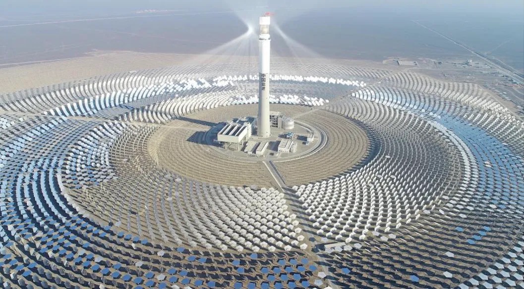 cina impianto solare sale fuso
