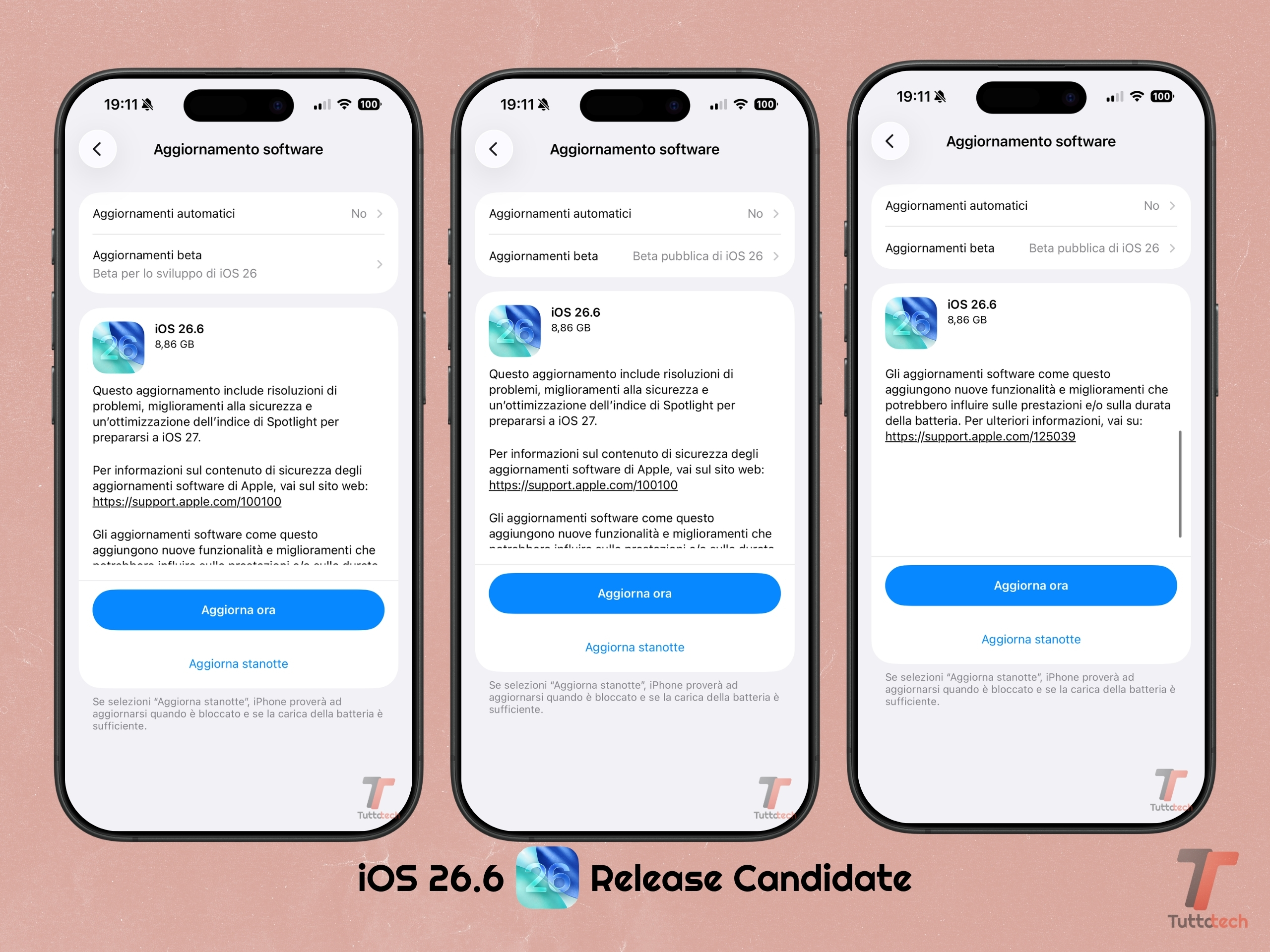 iOS 26.6 RC on Apple iPhone 17