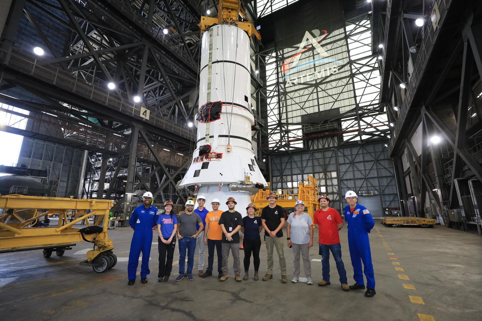 nasa assemblaggio sls artemis III